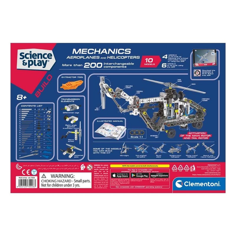Clementoni - Science & Plays Mechanics Laboratory Aeroplanes & Helicopters - 75028 - Image 4